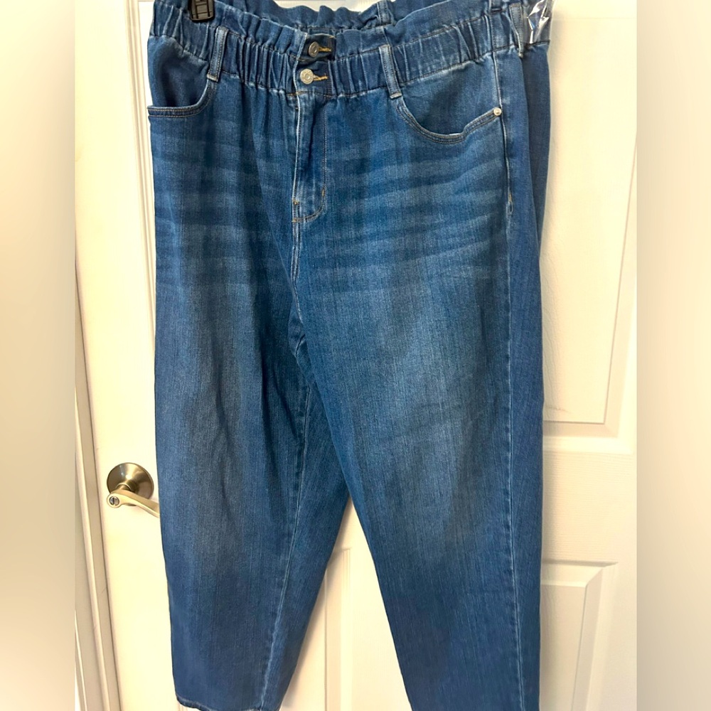 💙LNWOT 💙Wonderly💙Paper Bag Waist Jeans💙16W💙